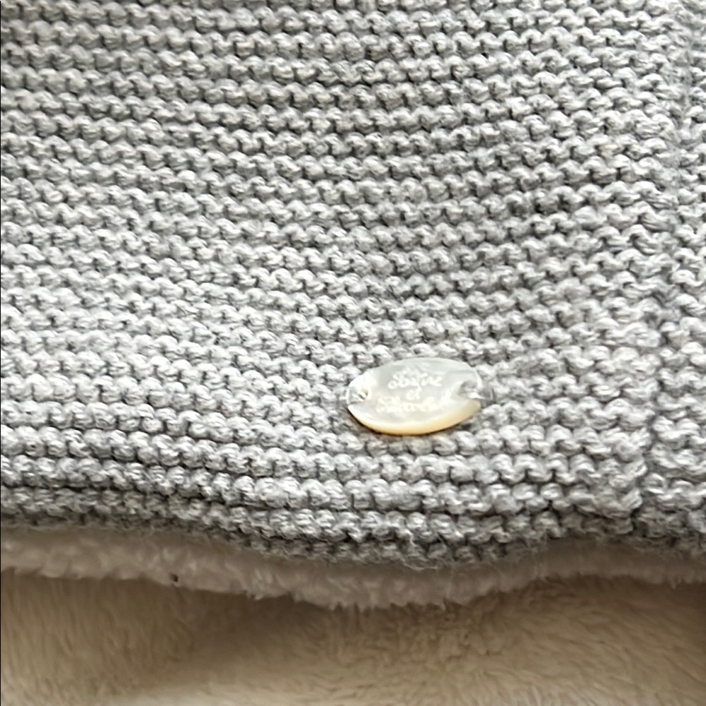 Tartine et Chocolat Plush Baby Jacket sweater knit gray 18 months baby unisex - Picture 7 of 16